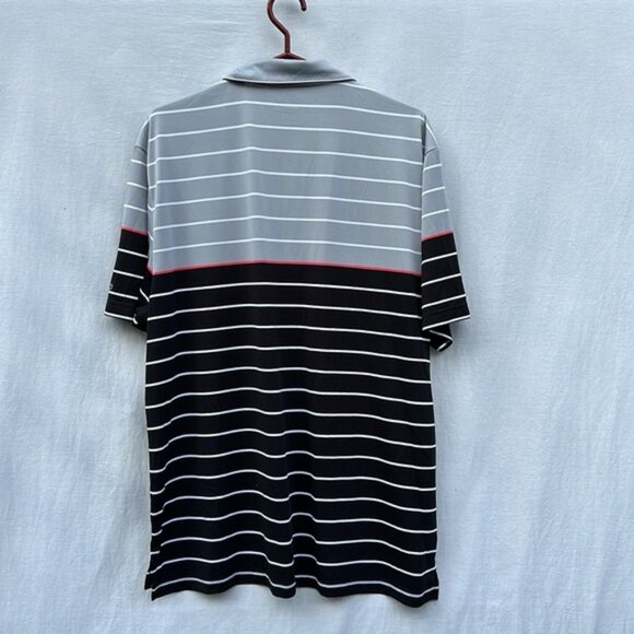 Izod Striped Polo Shirt - Picture 6 of 7
